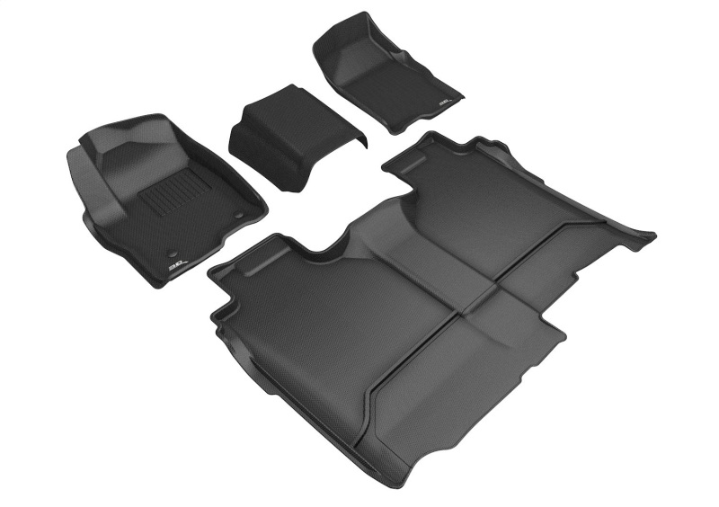 GMC Sierra Floor Mat Set - 3D MAXpider - Kagu - Black - `19-`26